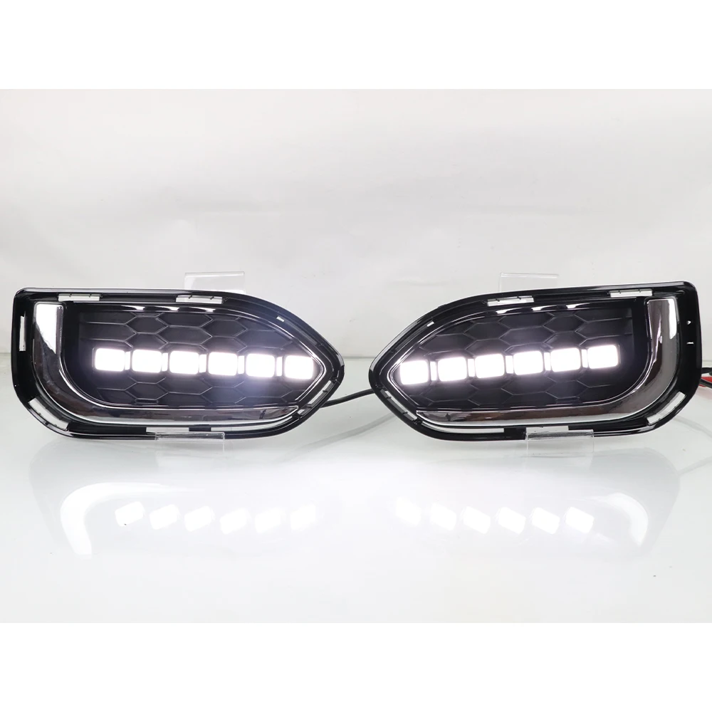 Daytime Running Light For Honda Fit 2018 2019 2020 One Line Style Dual Color Led Lamp Overseas Asia Pacific Version