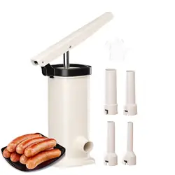 Homemade Sausage Maker with Stuffing pipe Manual Fast Meat Stuffer Filling Machine Large Capacity Sausage Filler Meat Stuffer