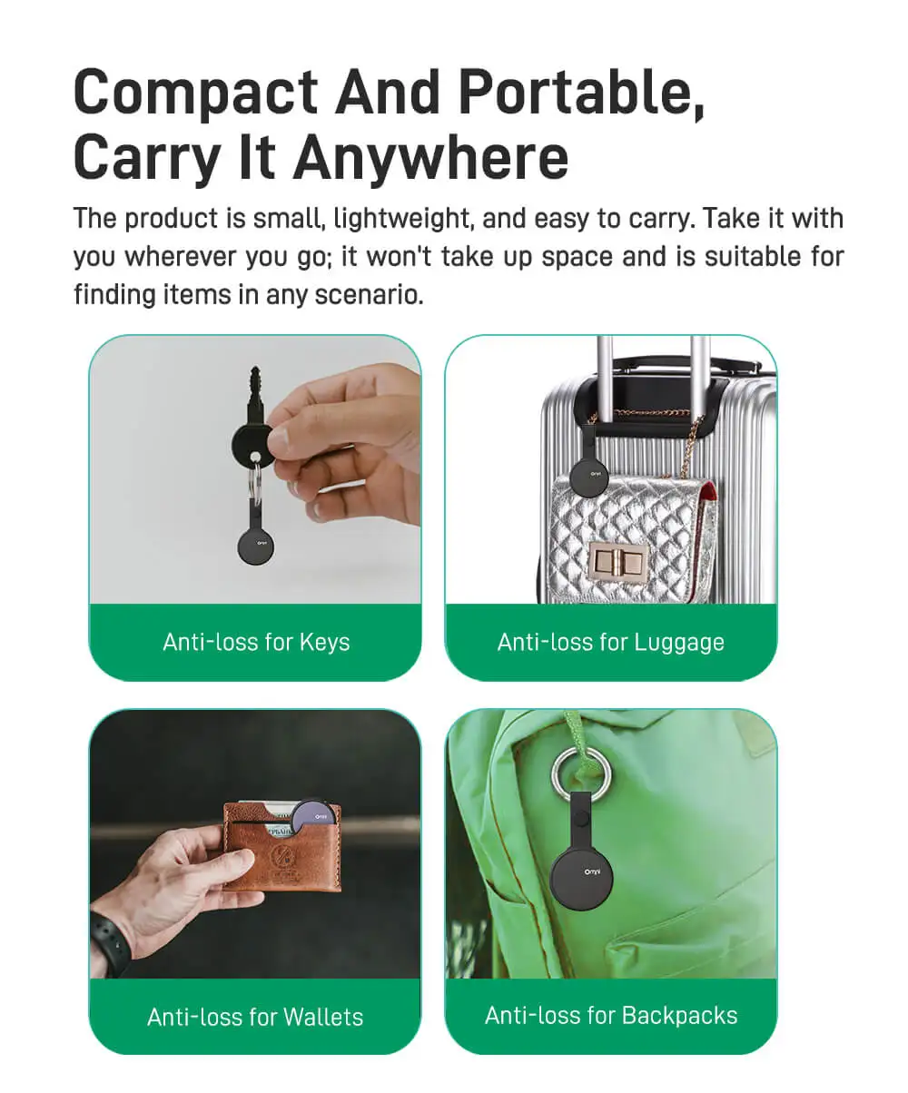 Mini dispositivo de seguimiento, localizador de llaves con etiqueta de aire, ubicación, Bluetooth inteligente, rastreador de pérdida de vehículo para billetera/equipaje