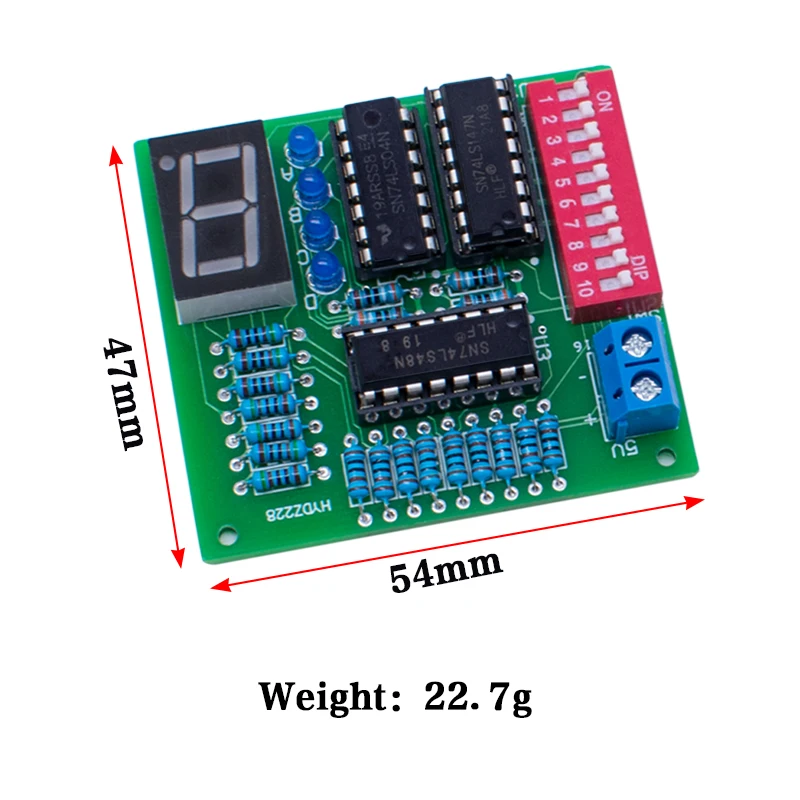 Combinational logic circuit, encoding, decoding, display kit, electronic information test operation training spare parts