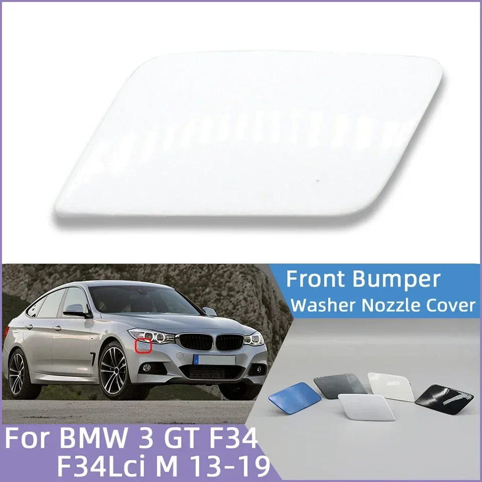 Car Bumper Washer Nozzle Cover Cap Shell Garnish For BMW 3 GT Gran Turismo F34 F34LCI M Technic 2013-2019#5111806225 Painted