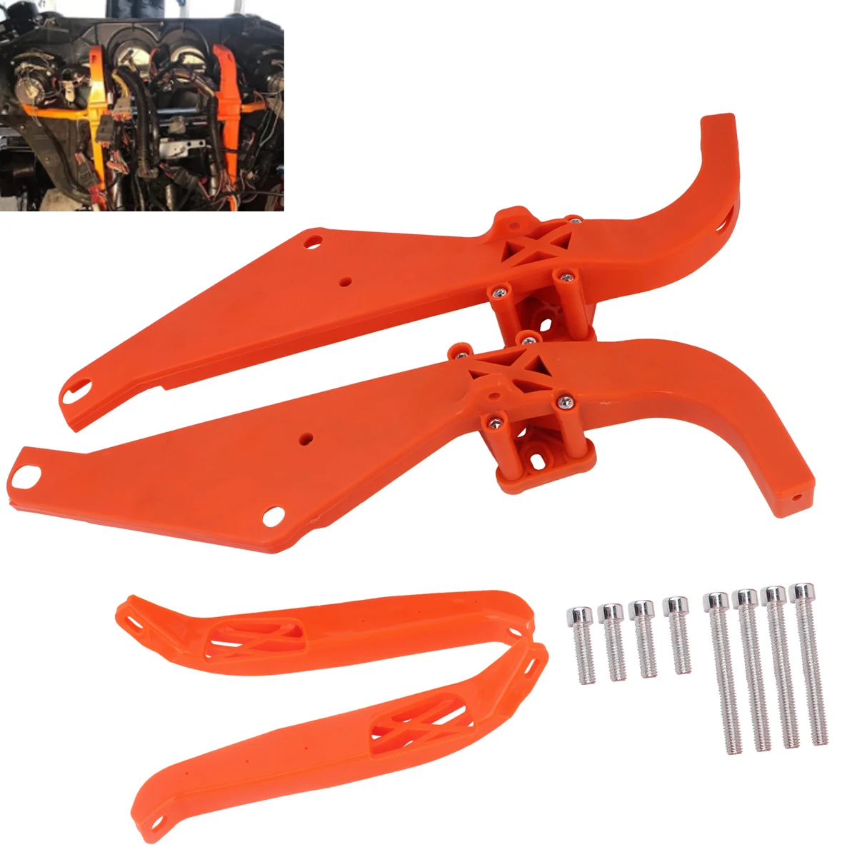 

Motorcycle Alloy Art Strong Arm Batwing Inner Fairing Support Brackets For Harley Touring Electra Glide Ultra Classic 1996-2013