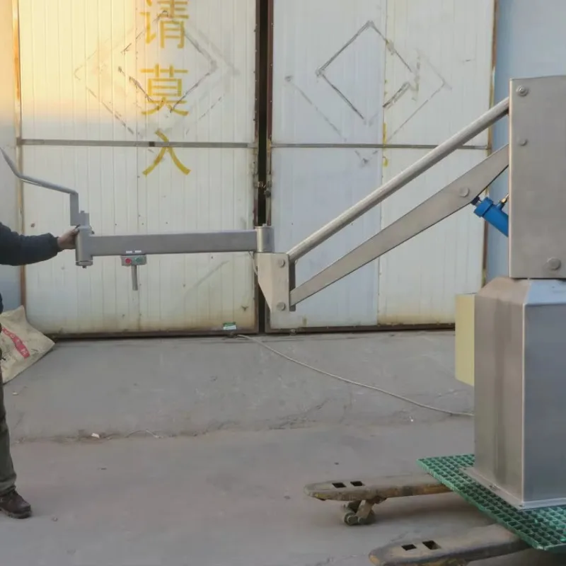 معدات الذبح المصنوعة من الفولاذ المقاوم للصدأ لذراع تحميل اللحوم للمسلخ #3