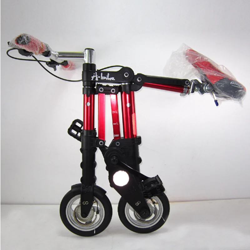8 Inch Aluminum Folding Bike Mini Wheel Portable Commuter Bicycle for Adults Teens