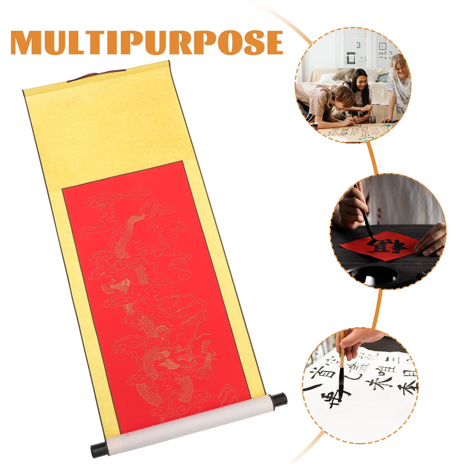 

Rice Paper Hanging Paintings Blank Calligraphy Chinese Practice Multifunction and Stationery
