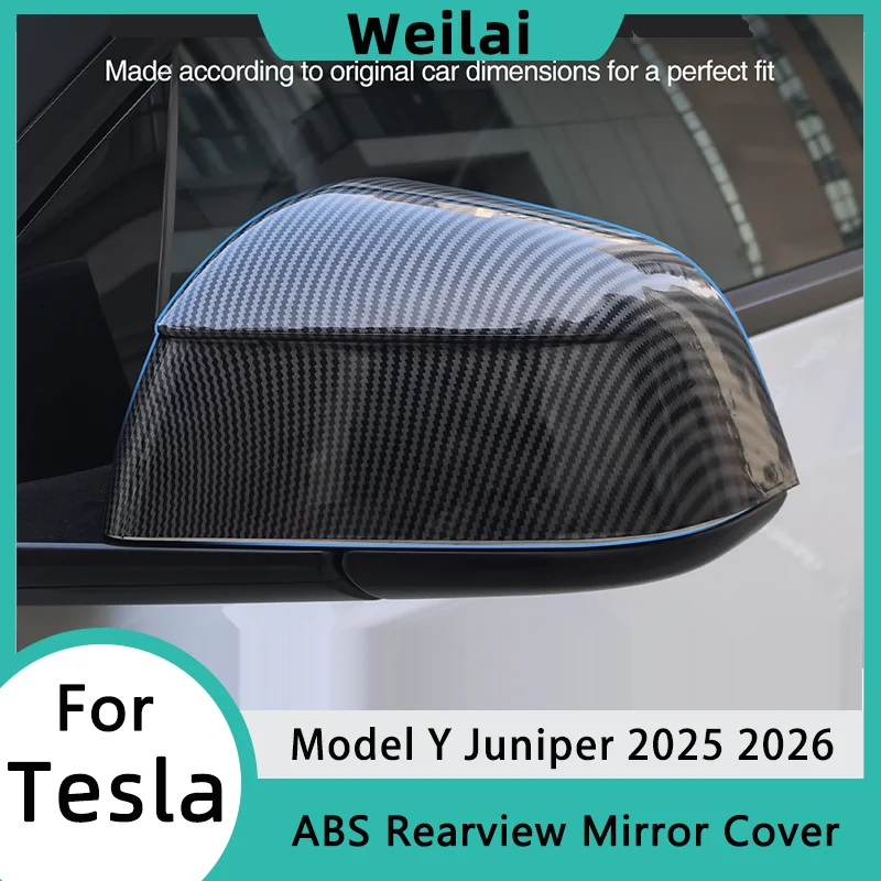 

Накладки на зеркала заднего вида для Tesla Model Y Juniper 2025-2026: Защитные декоративные накладки из АБС-пластика для боковых зеркал, автомобильные аксессуары