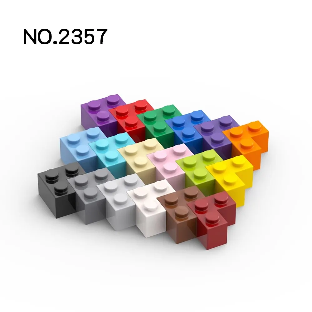 20Pcs   MOC Parts 2357 Brick 2 x 2 Corner Compatible Bricks DIY Assmble Building Blocks Particle Kid Brain Toy Gift