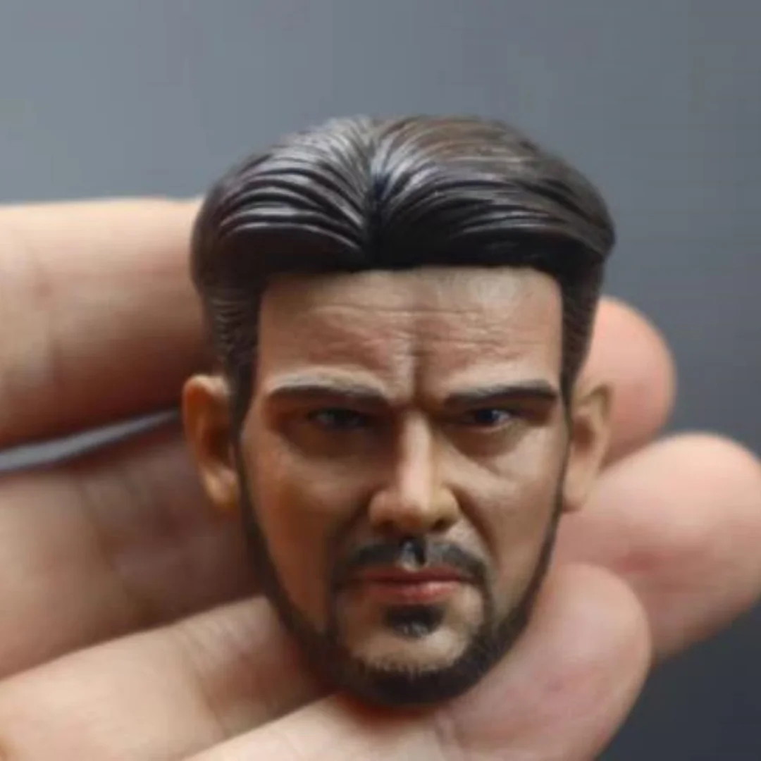 Head Carving Calm Expression  Male Head Sculpt PVC Male Soldier  Movie Actor Fit 12'' Action Figure Body Game TOys Collection