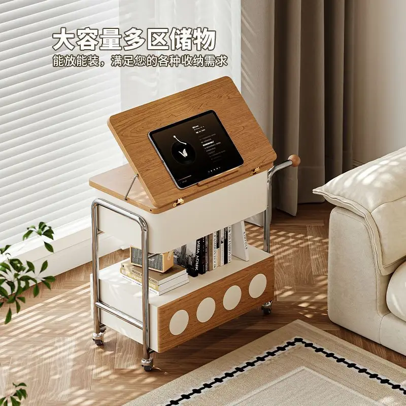 Stacked home sofa coffee table, shelf edge few small tables