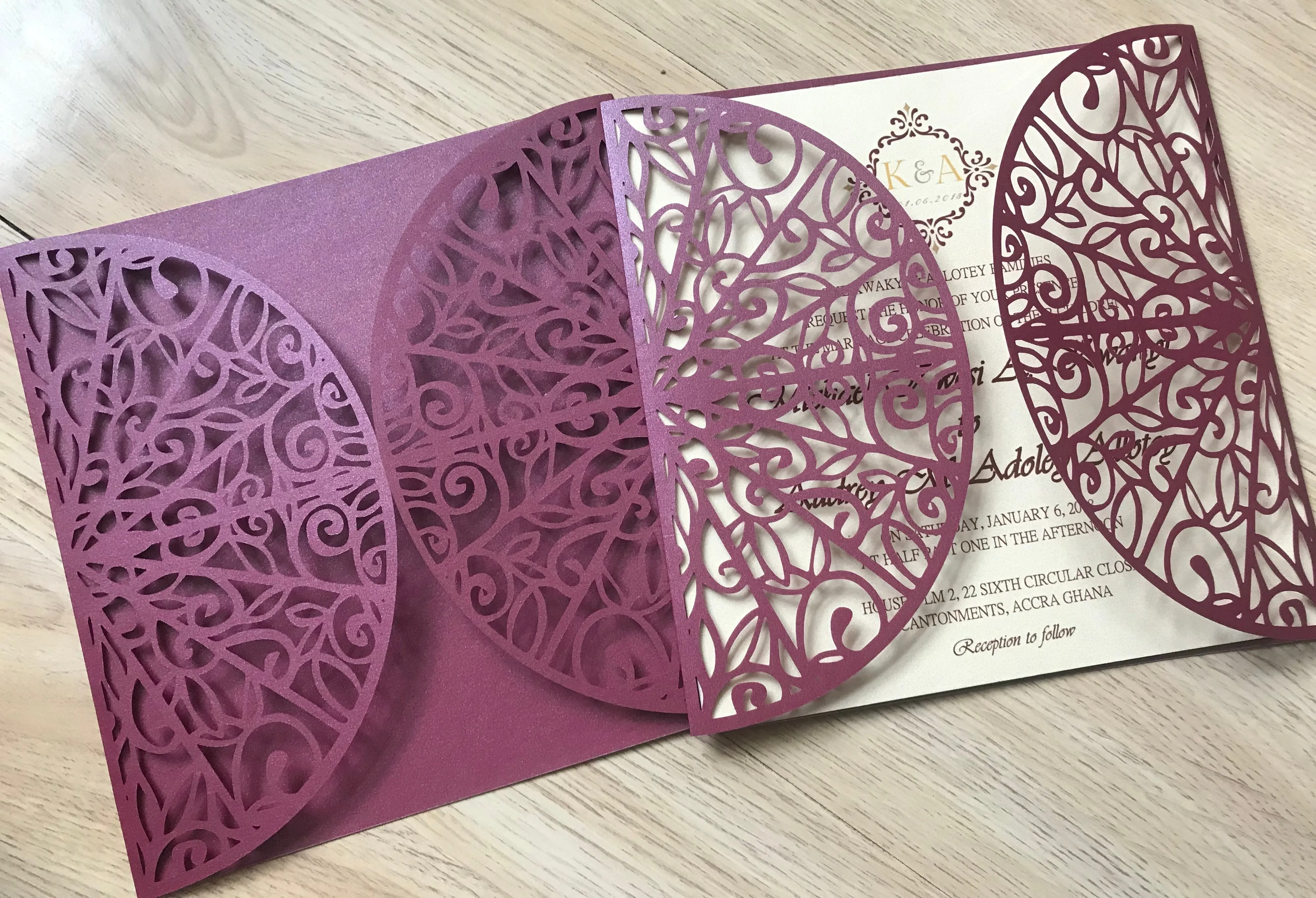 

10pcs Custom Laser Cut Wedding Invitation Cover,Wholesales Invitations Card,Laser Cut Invite Greeting for Party Favor Decoration