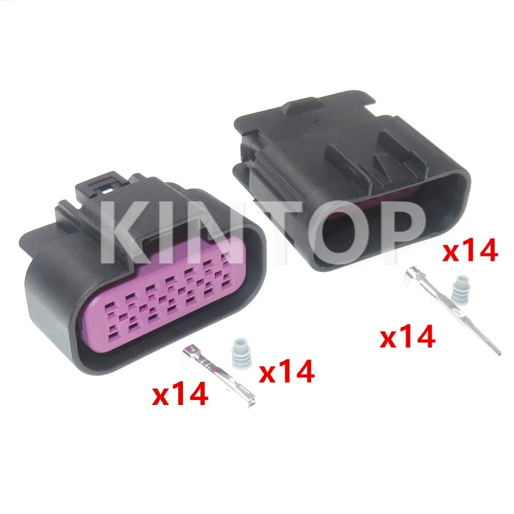 1 Set 14 Pins AC Assembly Car Waterproof Power Socket With Wires 15326856 15326861 Auto Urea Pump Assembly Wire Harness Plug