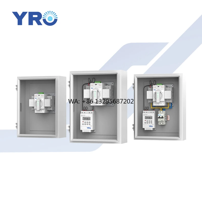 

YRO Dual Power Switching Box YRQ2CB-634PTC Solar Combiner for PV Array Dual Circuit Breaker for Solar Panel Electrical Equipment