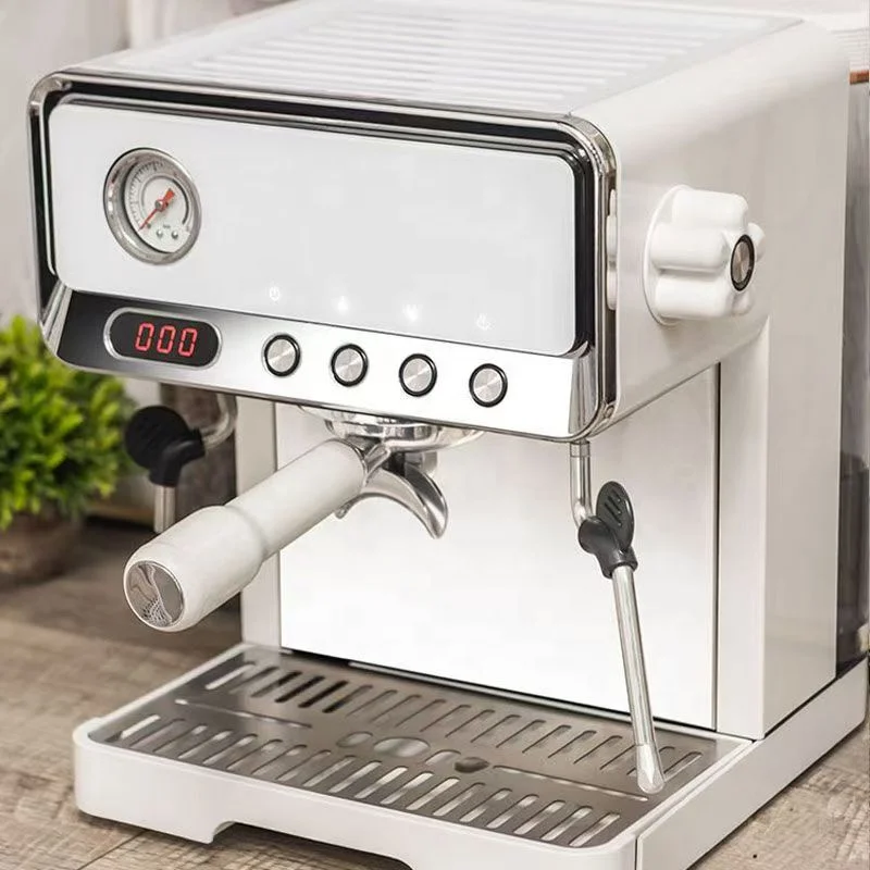 Aangepaste goedkope draagbare halfautomatische Italiaanse thuiskantoor koffie koffiezetapparaat espresso koffiezetapparaat