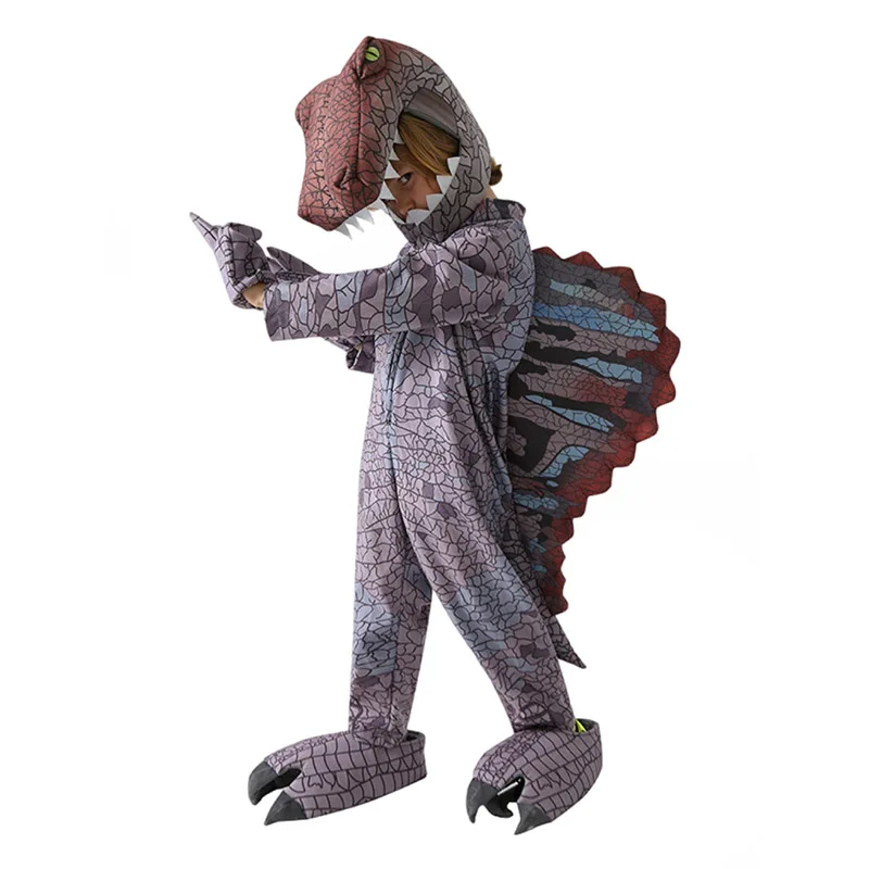 2025 Halloween Kids Girls' Dinosaur Fancy Dress Up For Toddler Jurassic World T-Rex Costume Kids Dilophosaurus Boys Cosplay