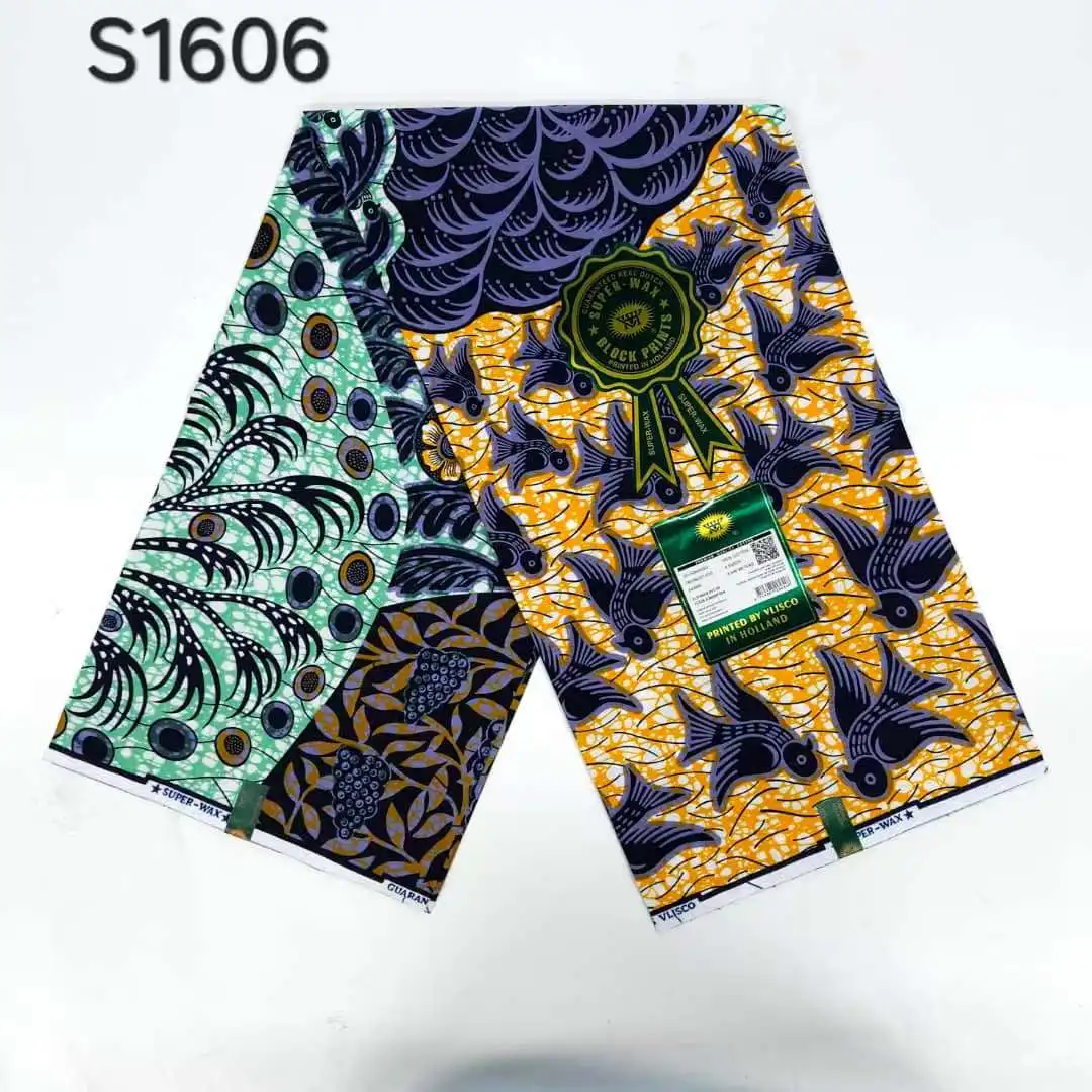 Neue Super Mode Weiche Wachs Stoff 100% Baumwolle Ankara Goldene Wachs Flash Gold Druck Batik Hohe Qualität Nigeria Afrikanische Wachs stoffe