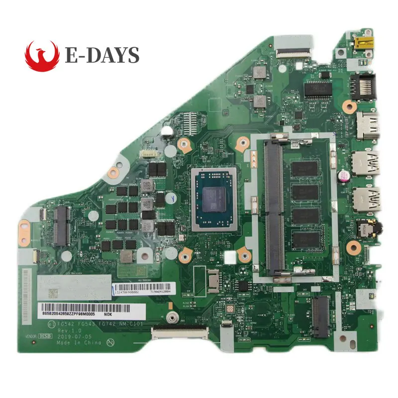 

For Lenovo Ideapad V155-15API Laptop Motherboard with AMD R3-3200U CPU RAM 4G NM-C101 Main Board 100% Test