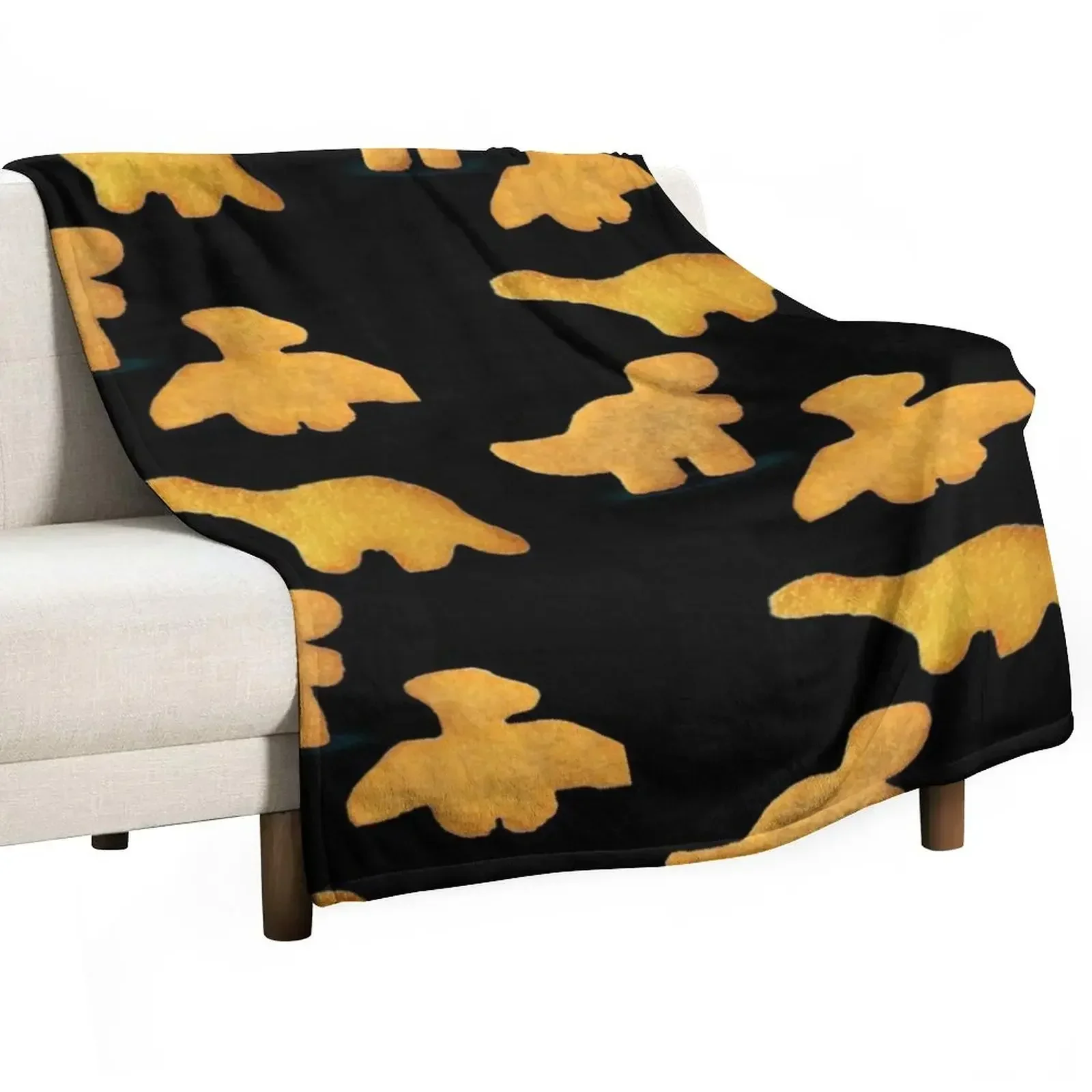 Dino nuggets Throw Blanket Blankets For Baby Shaggy blankets and throws Decorative Sofas Blankets