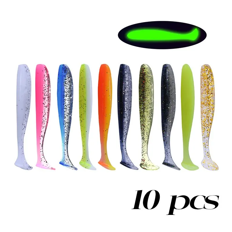 Señuelo blando siliconado tipo Worm 9cm para lubina y carpa