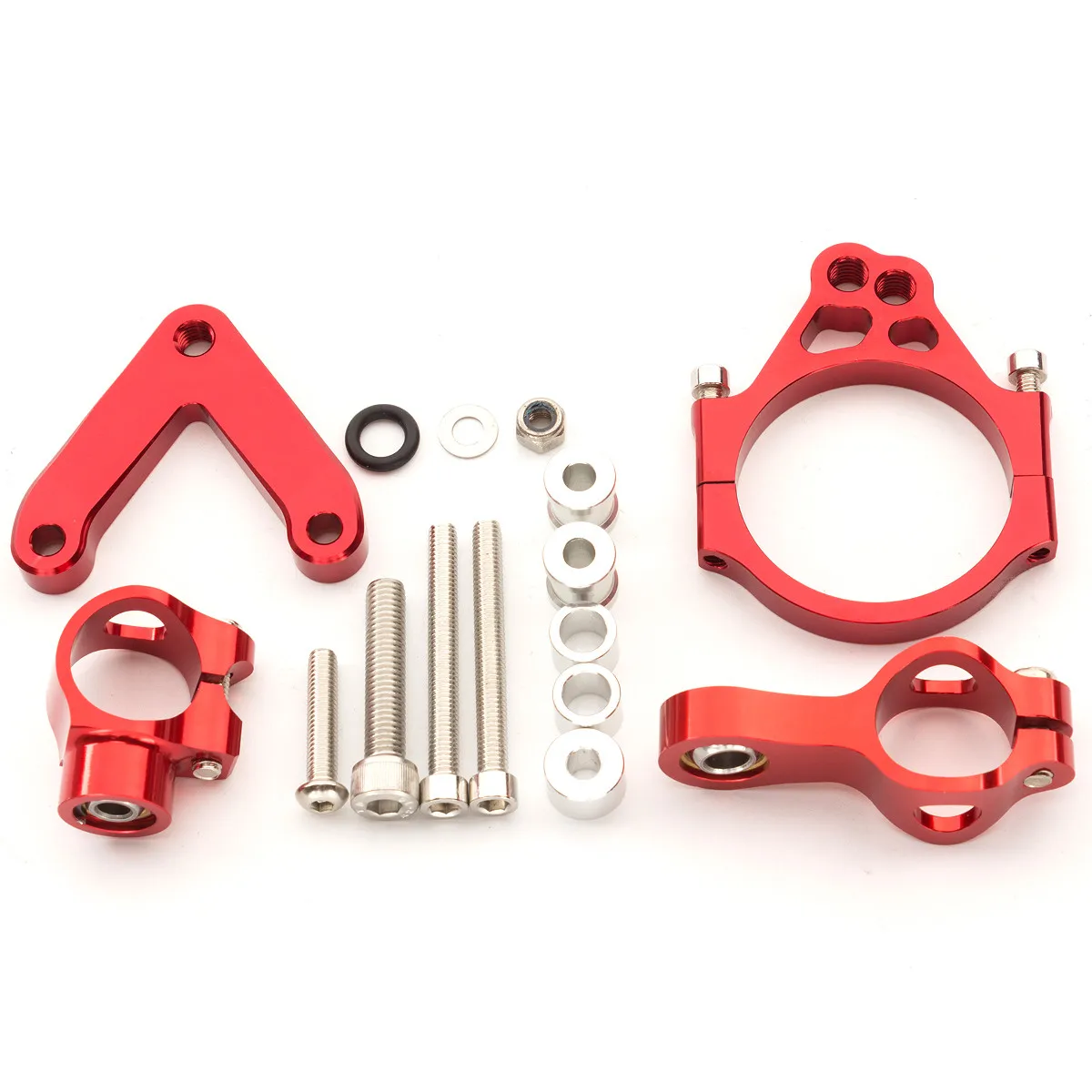 For DUCATI 848 2008-2012 CNC Motorcycle Stabilizer Damper Steering Mount Mounting Bracket Holder Support Kit Set