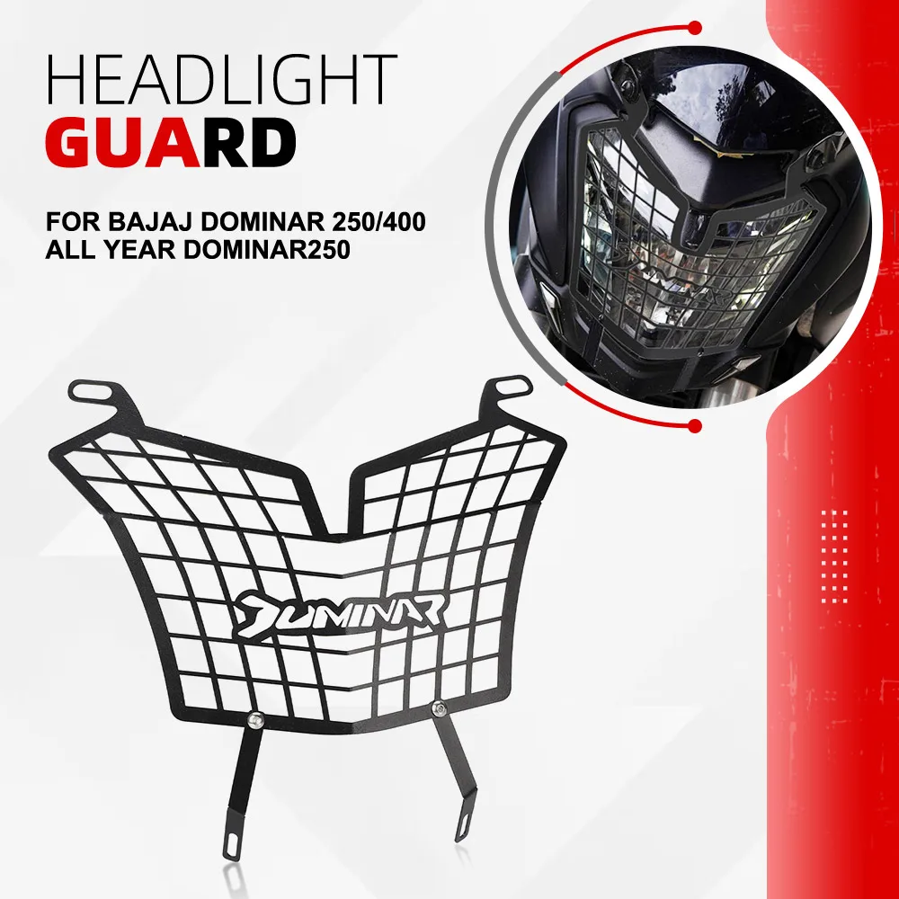 

DOMINAR 400 Headlight Guard FOR BAJAJ DOMINAR 250/400 All YEAR DOMINAR250 Motorcycle Headlamp Grill Head Light Protections Cover