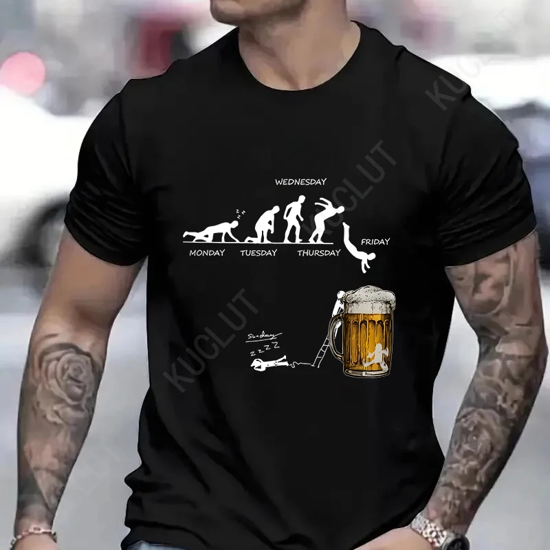 

Trending Men's Clothing Soft T-Shirt Sports Top Friday Beer Day Tees Sportswear Funny Beer T Shirt Male Tshirt Beer Lover Gifts