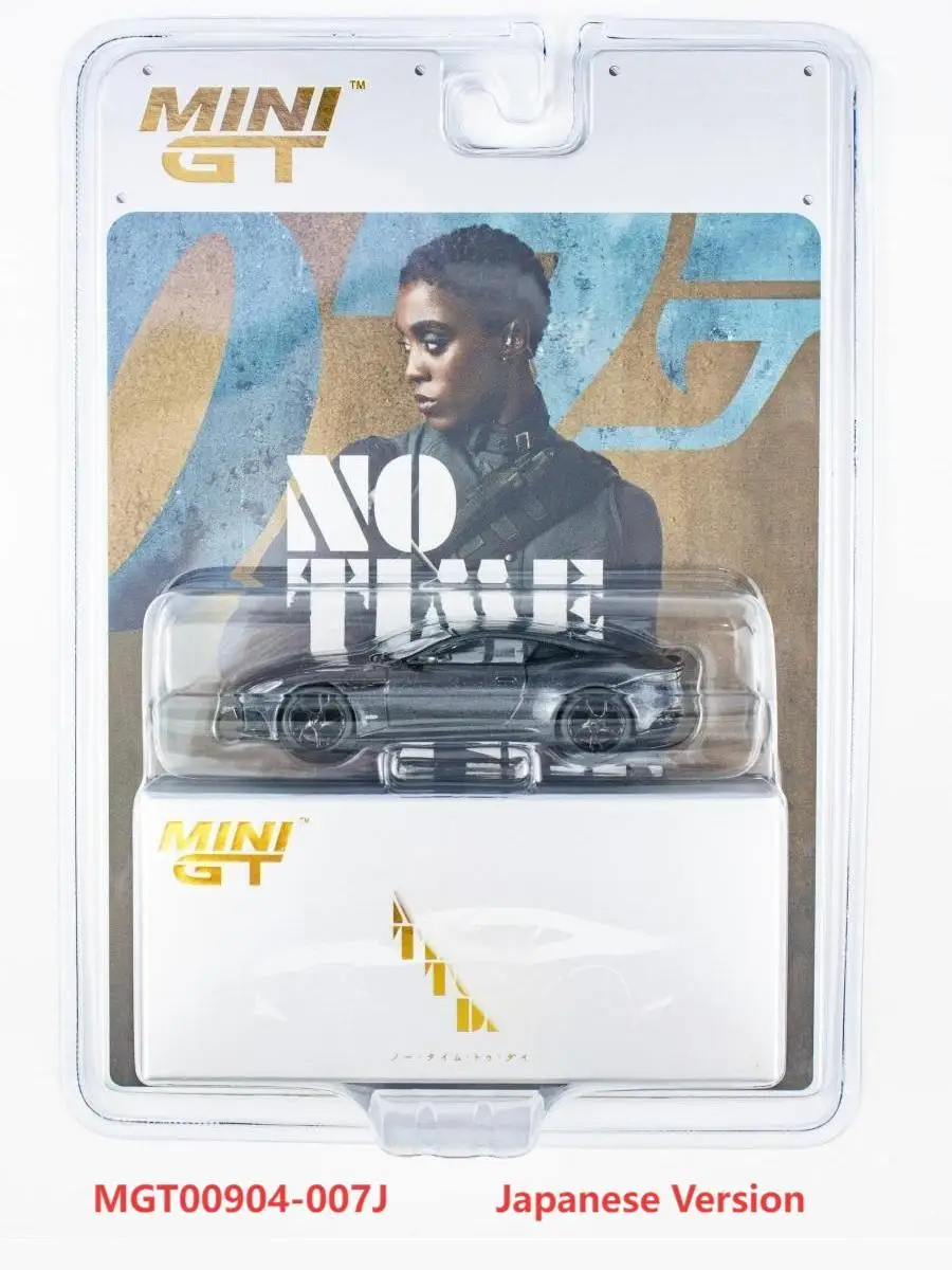 TSM MINIGT 1:64 DBS no time minigt 904 BL to Die رمادي معدني إنجليزي إسباني مجموعة نماذج سيارة مصنوعة من خليط معدني هدية