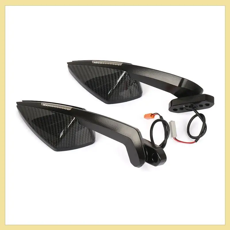 

High Quality Motorcycle Rearview Mirrors Rearview Mirrors For Kawasaki ZX-6R Rearview Mirrors With Turn Signals LED Motorcycle A