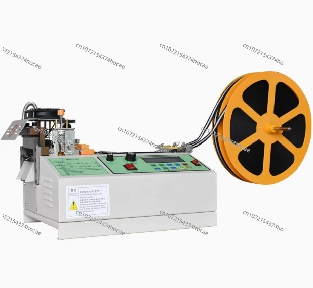 NEW 988 Computer Hot and Cold Cloth Belt Tape Cutting Machine Auto Magic Adhesive Tape Zipper Webbing Machine Elastic Cut Tool