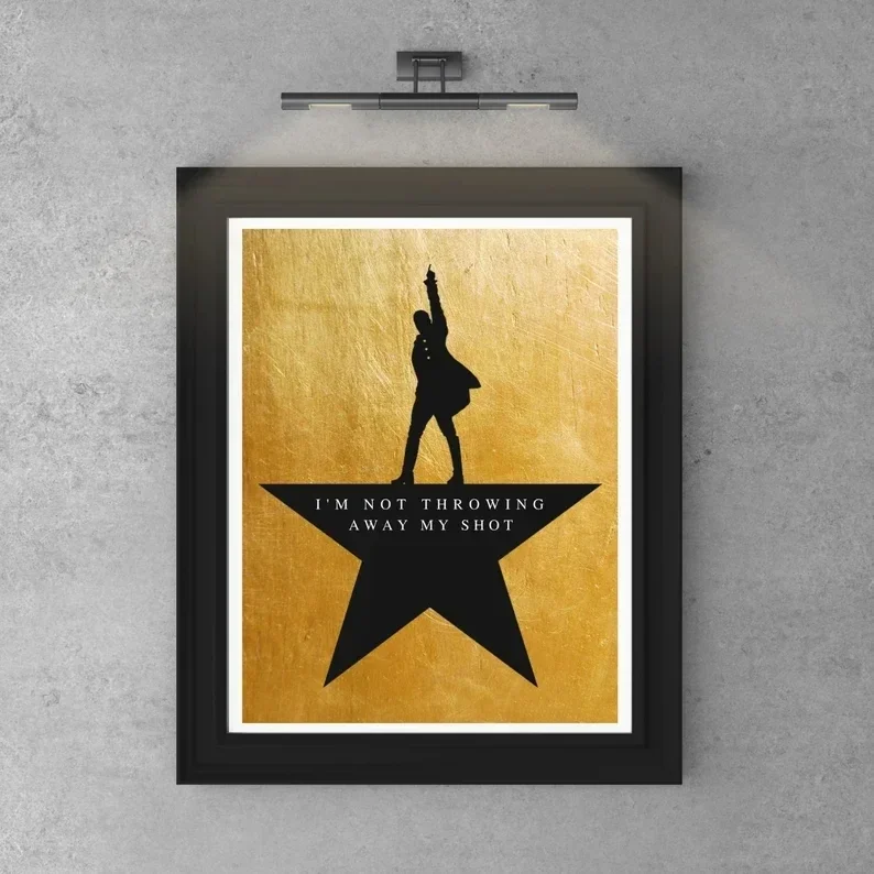 American musical Hamilton Canvas painting Alexander Hamilton Schuyler sisters Oil painting Wall painting Home theater decoration