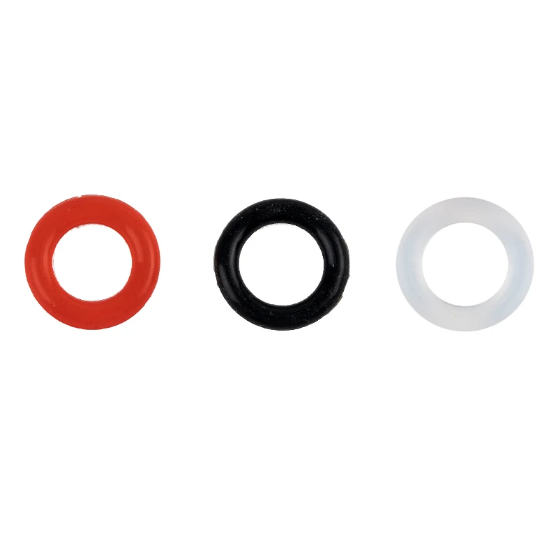 Amortecedores de borracha para interruptor de anel o, 120 peças, absorção de choque, silêncio sob tampas de chave para teclado mecânico mx, vermelho claro e preto