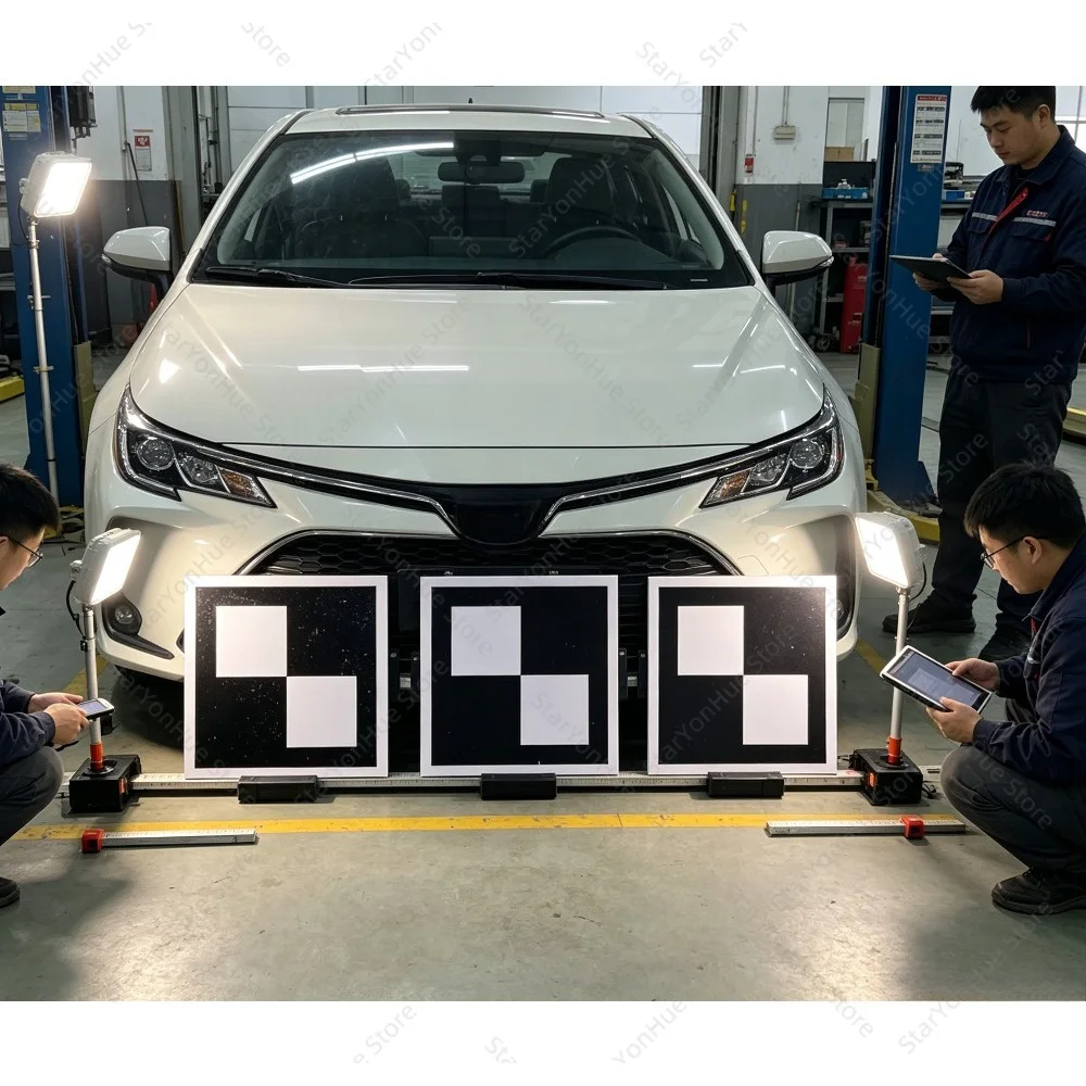 Portable ADAS Calibration Kit Front Camera Target Board LDW Alignment Tool For Toyota Windshield Repair