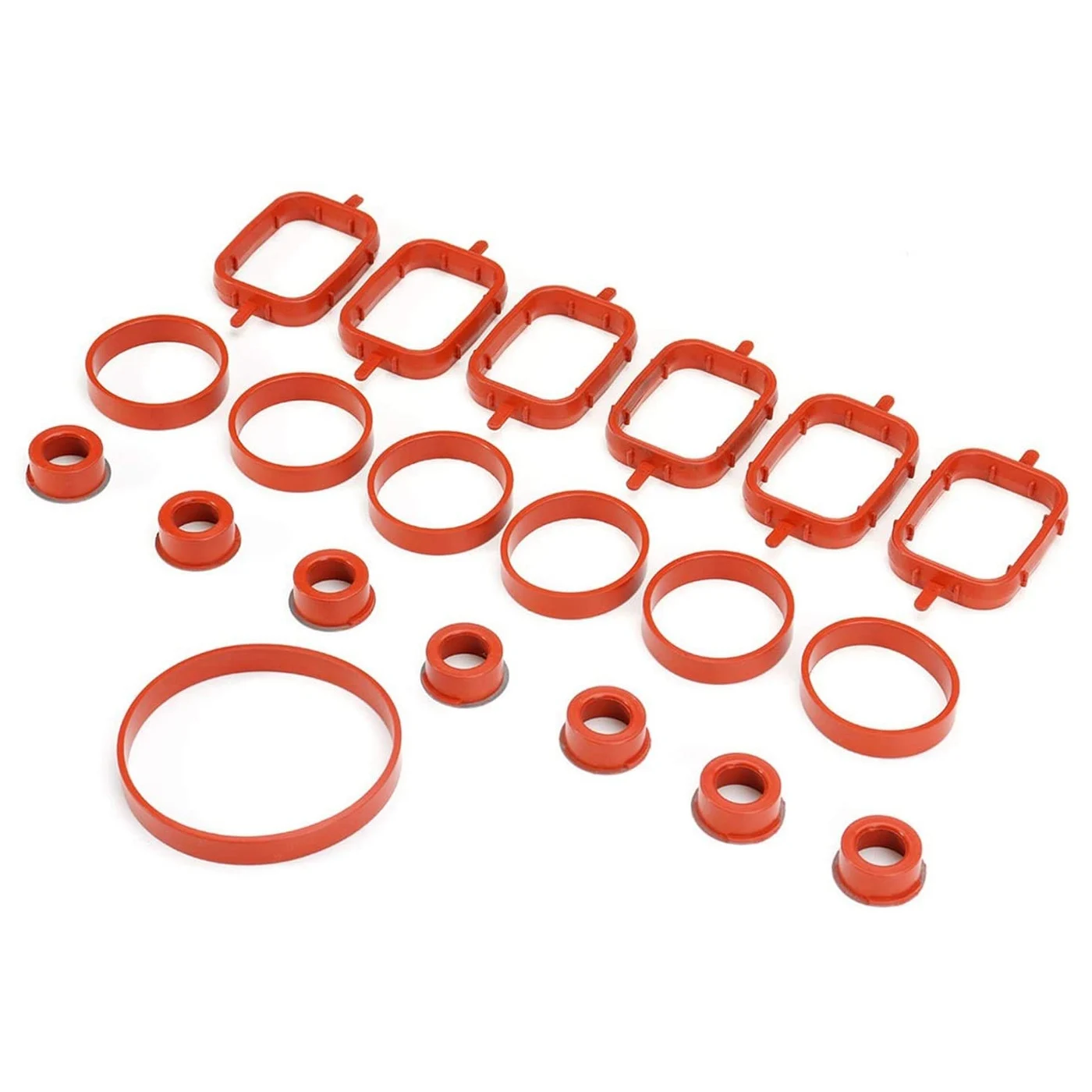 20PCS Car Intake Inlet Manifold Seal Gasket Repair Kit for-BMW E87 E46 E90 E91 E92 E93 E39 E60 M57 11617790198 (33mm)