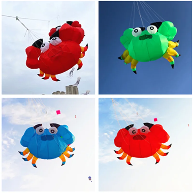 Free shipping  pendant flying show kites crab kites inflatable kites flying kites colorful kit beach dyneema peonza madera jouer