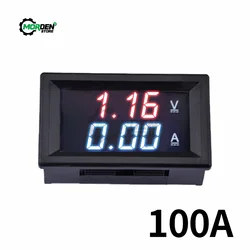 0.56 ''0-100V 10A 50A 100A LED woltomierz cyfrowy amperomierz miernik napięcia wykrywacz napięcia Tester Panel monitora