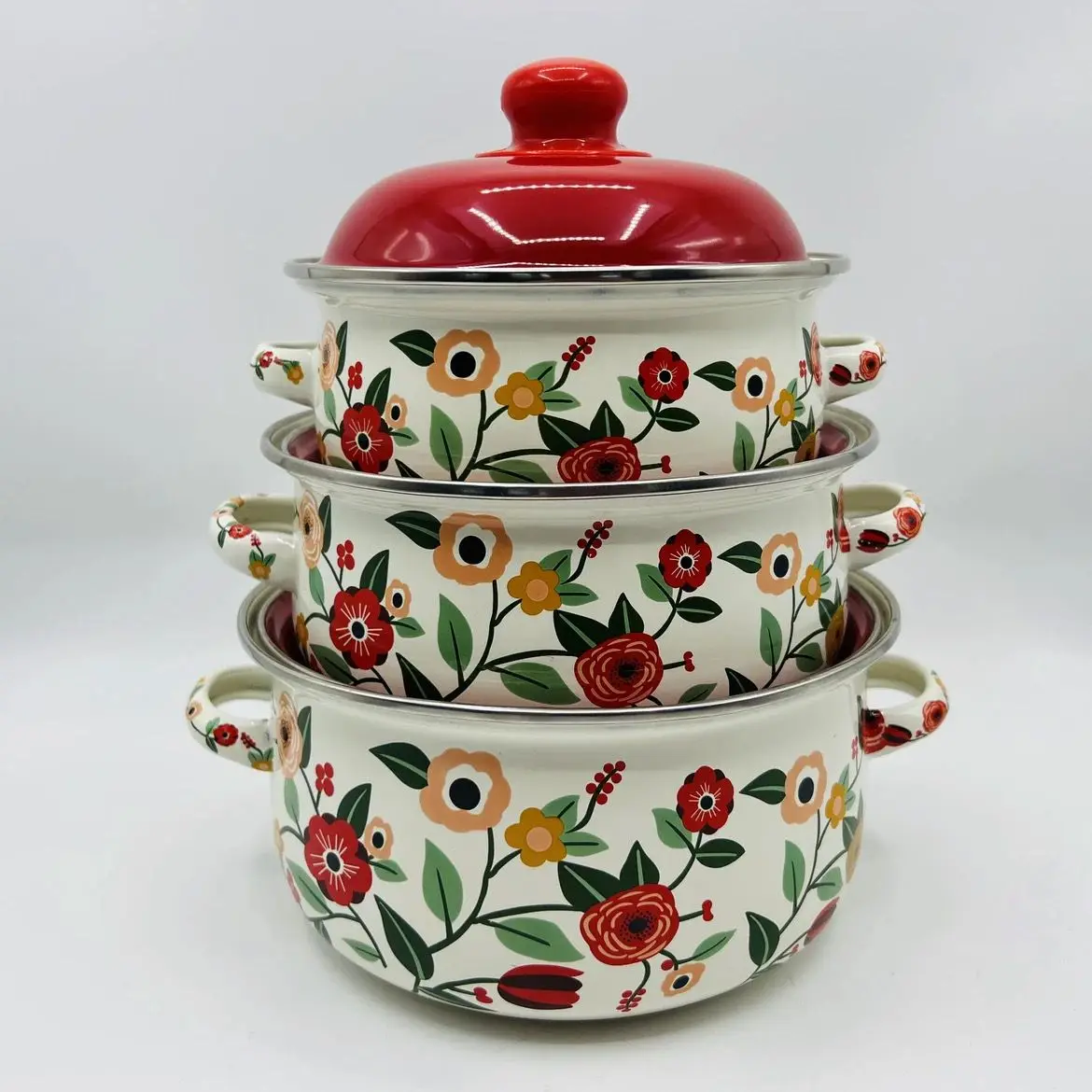 Enamel Thickened Stew Pot Household Kitchen Cookware Cooking Noodles Hot Milk Baby Supplement Stock Pot - Image 3