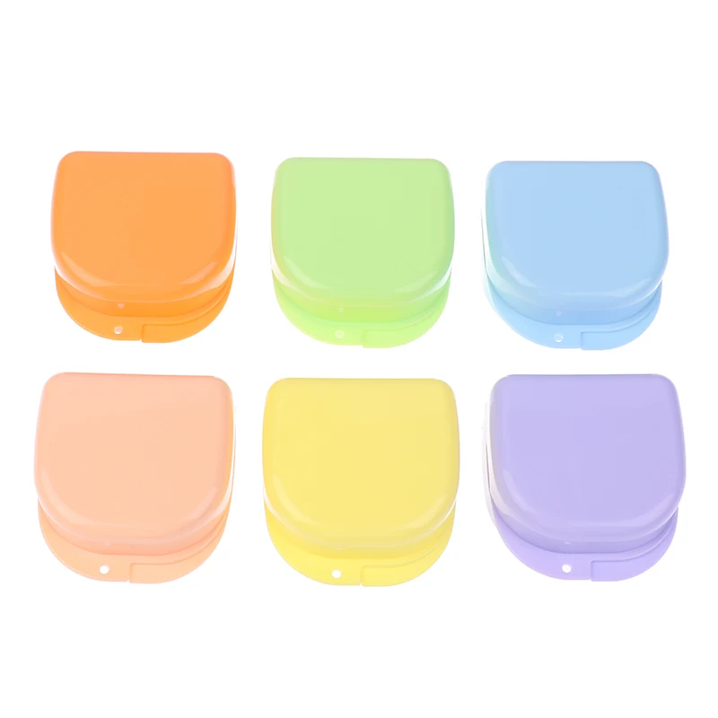 

1Pcs Denture Storage Box Partial Denture Case Orthodontic Prosthesis Teeth Container Boxes Dental Retainer