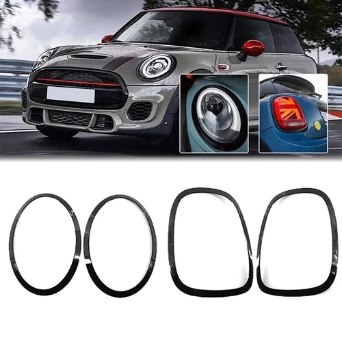 Imagen 1 del producto Faro delantero/luz trasera, anillo envolvente, cubierta decorativa Exterior para Mini Cooper F55 F56 F57 One S JCW 2014-2021