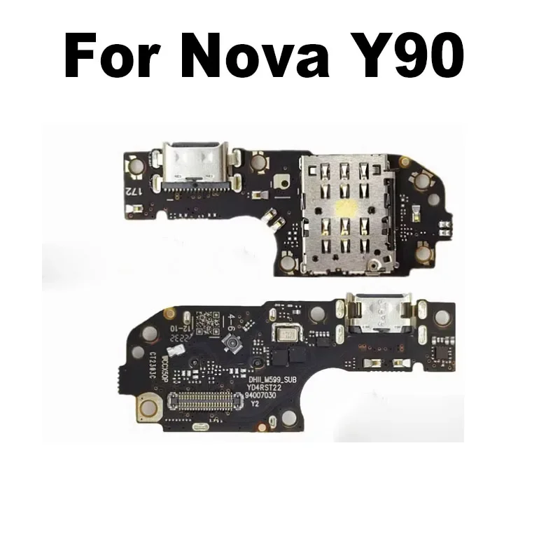 

For Huawei Nova Y90 USB Charging Dock Port Board Mic Microphone Connector Fast Flex Cable With IC Repair Parts Global With IC