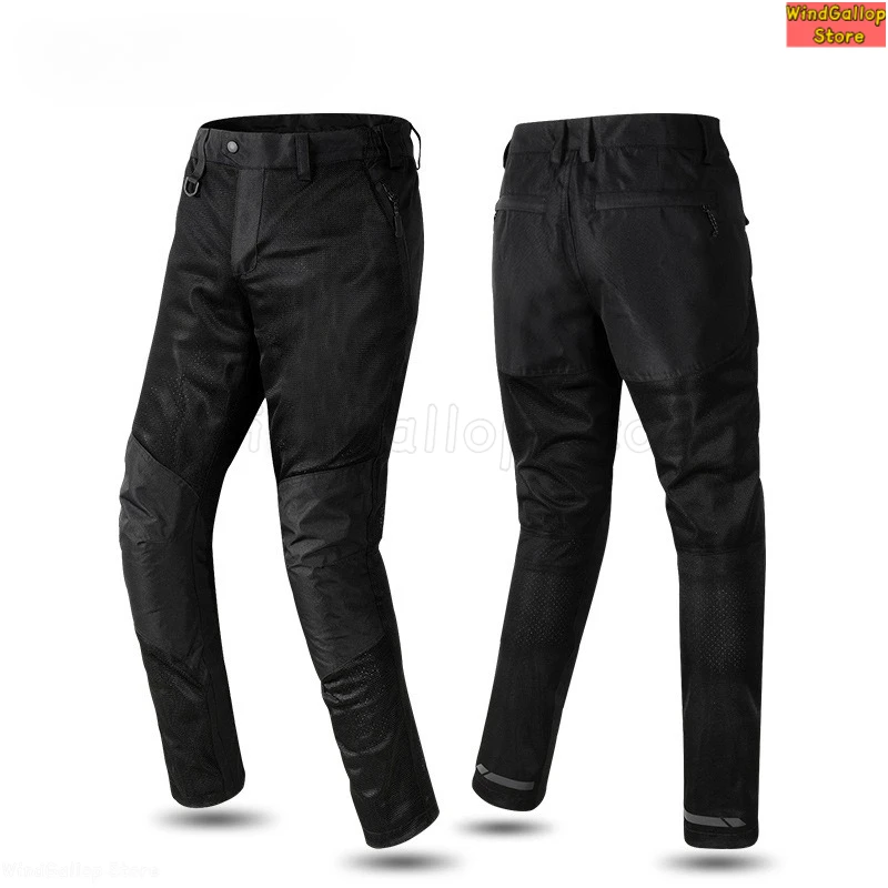 Motorcycle cycling pants men summer mesh breathable anti-drop large size locomotive cycling pants new