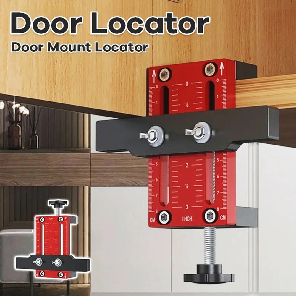 

2pcs Cabinet Door Mounting Jig Support Integrated Aluminum DIY Installation Mounting Support Jig Fixed Clip Door Installation