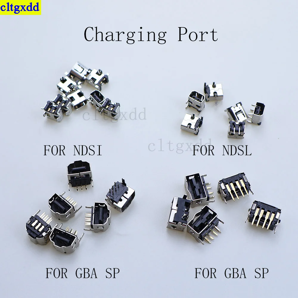 

Cltgxdd 5piece is suitable FOR NDSi/NDSL/GBA SP power socket, game console charging port, socket interface replacement