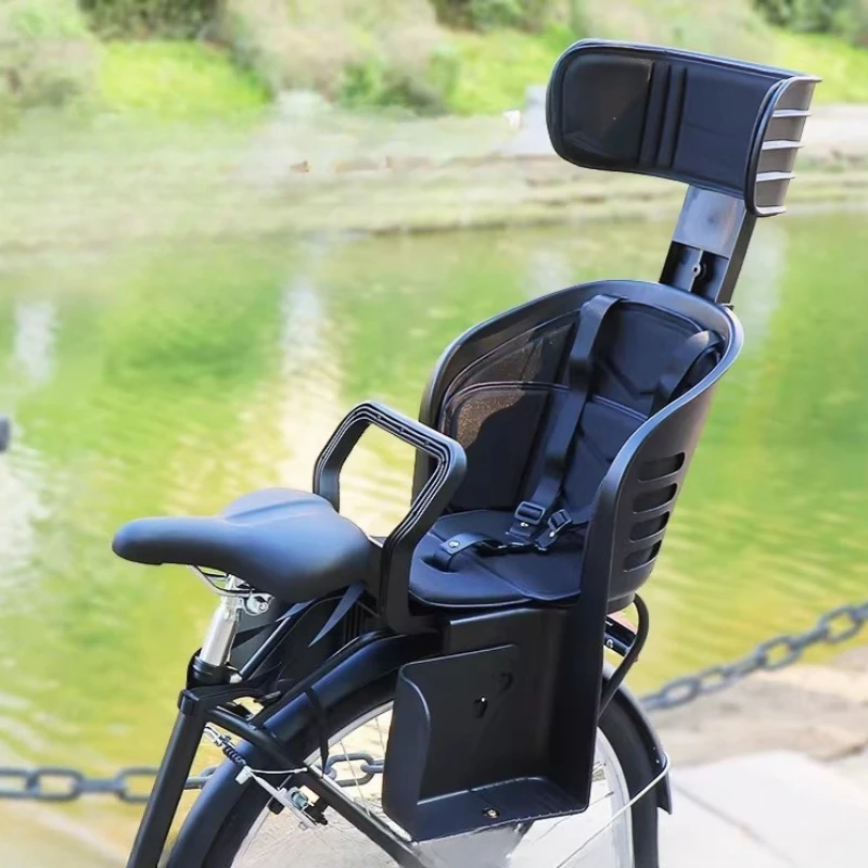 Rear Mounted Child Bike Seat Lightweight Multi-functional Child Bicycle Seat Carrier Safety Baby Bike Toddler Bike Seat for Kids