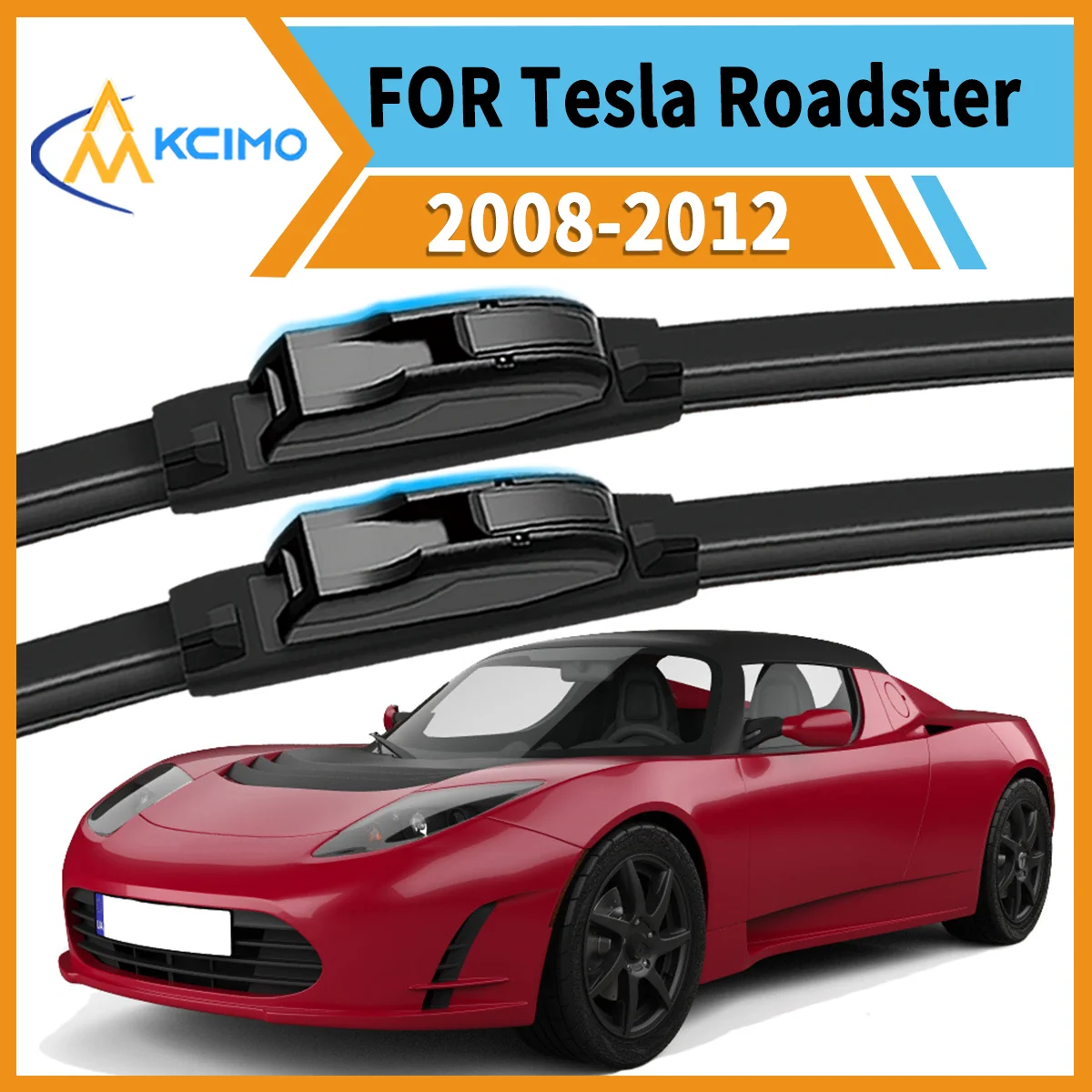 

Essential Safety Duo 2 Front Wiper Blades for Tesla Roadster 2008–2012 Year-Round Clear Vision & Quiet Smudge-Free Operation
