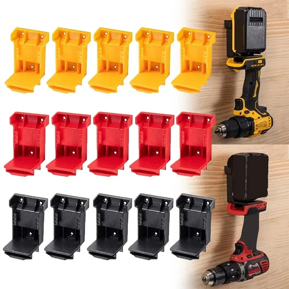 5PackTool Mount for Dewalt for Milwaukee 18V 20V Drill Tools Battery Holder Battery Mount Dock Holder Fixing Seat