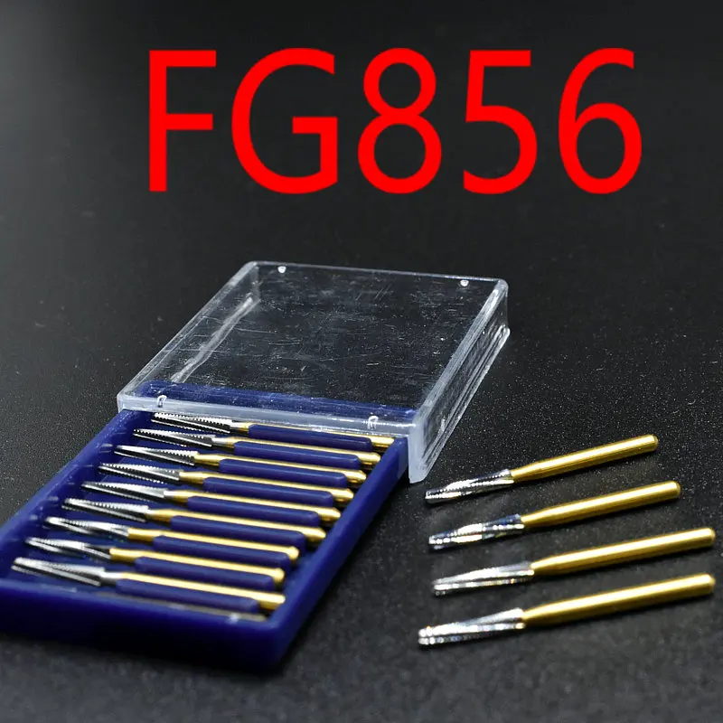 

Стоматологические боры, высокоскоростные стоматологические изделия, стоматологические лабораторные твердосплавные боры FG856, 10 шт.