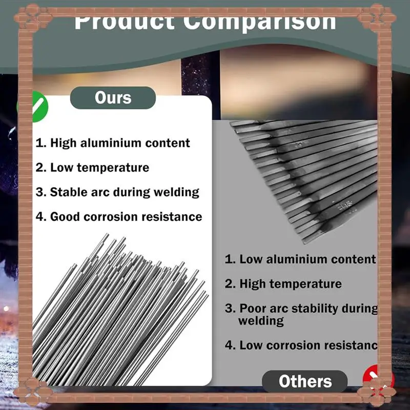 24-Stunden-Lieferung, Aluminium-Schweißstäbe, 30 Stück, niedrige Temperatur, einfacher Schmelzstab, kein Flussmittel erforderlich, Metall-Universalschweißdraht, 1,6 m