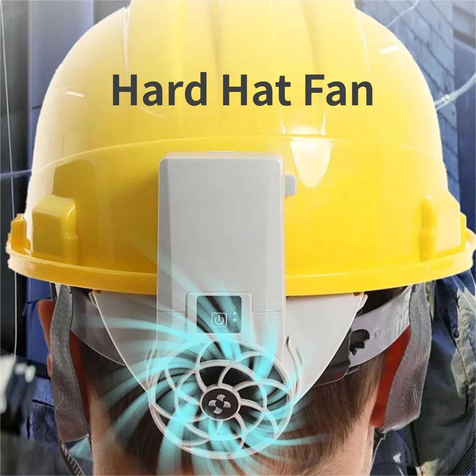 Hard Hat Fan Helmet Fan Safe Helmet Accessories Cooling Strong Wind Outdoor Activities Adjustable Universal Portable Fan