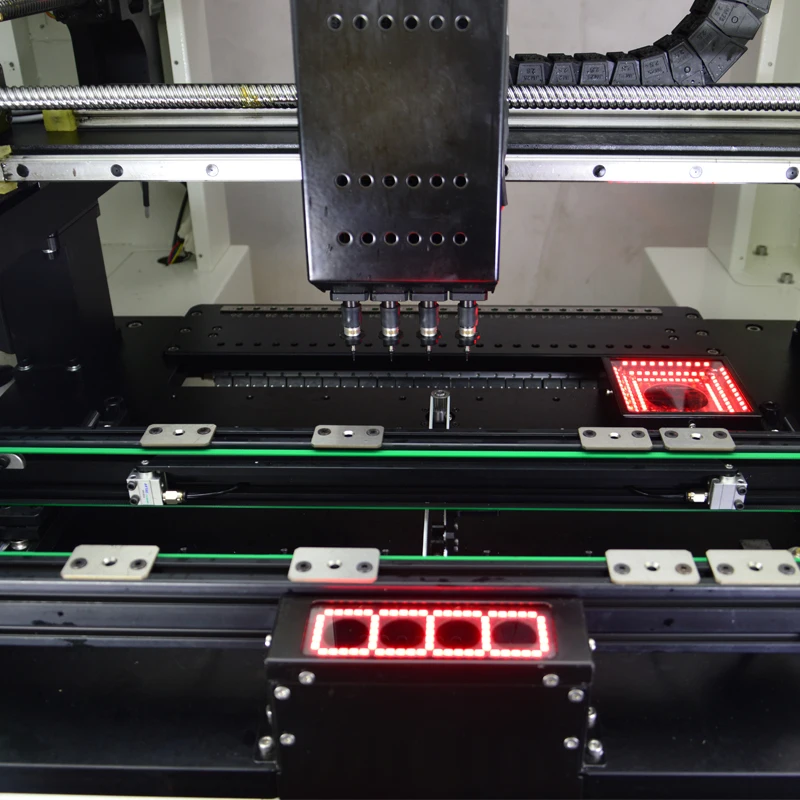 (Zdjęcie w europie) produkcja BGA maszyna Led SMT550 wybierz i umieść sprzęt SMT z serwosilnik + śruba kulowa TBI + 50 podajników