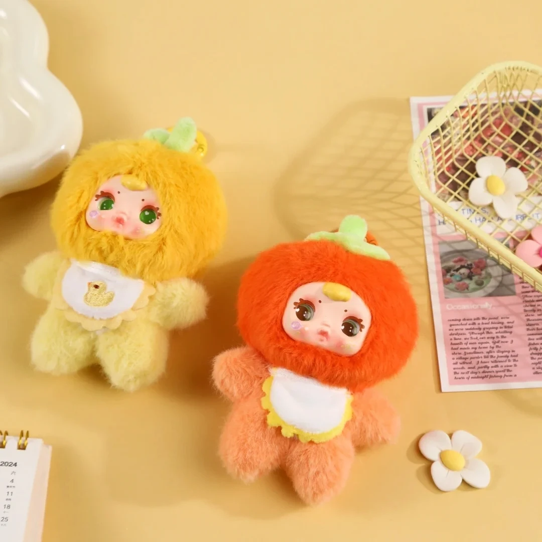 Urocze Mm Milk Candy Kolorowe Owocowe Pluszowe Figurki Niespodzianki Blind Box Lalki Kreskówkowe Anime Dekoracje na Biurko Kolekcjonerskie Modne Zabawki Tajemnicze Pudełka