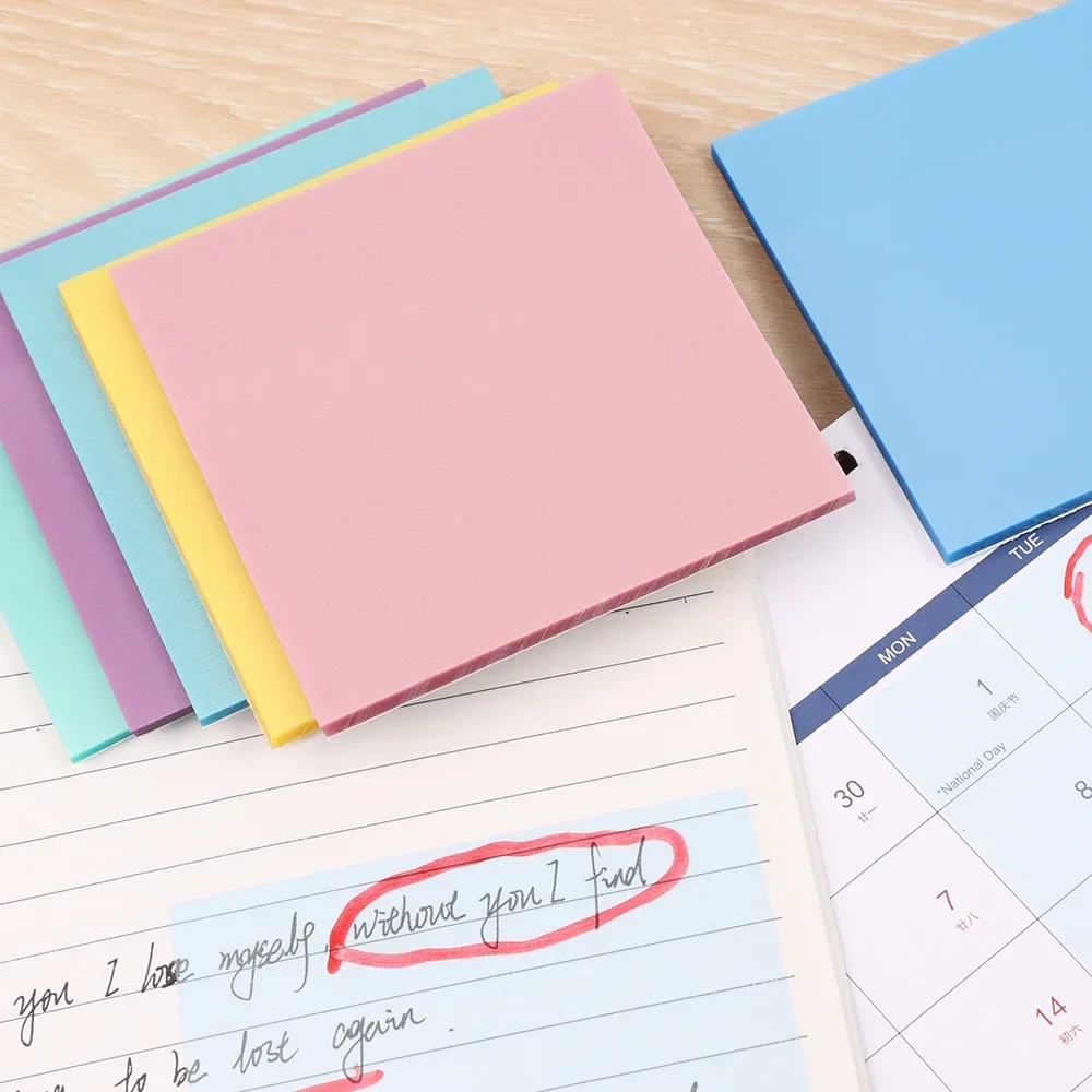 7/5/1 Pack Diaphanous Posted It Memo Pad PET Waterproof Sticky Note Pads Transparent Bookmark Marker Stickers School Stationery